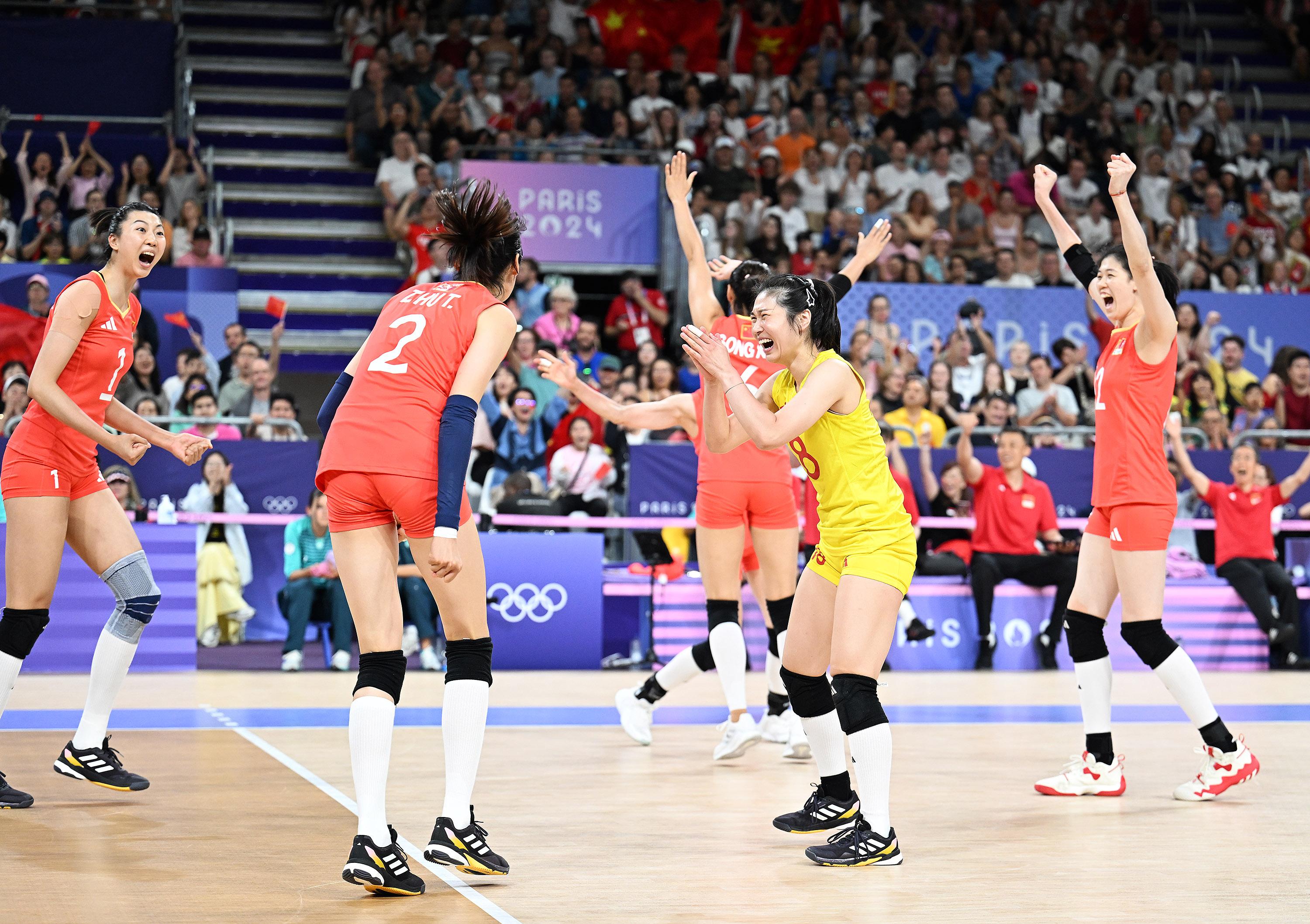 北京奥运会女排比赛，变化、自信与荣耀的辉煌乐章